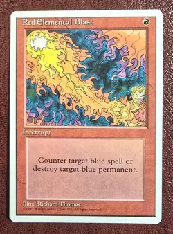 Red Elemental Blast - MtG 4th Edition - Common MP 1995 - Image 2