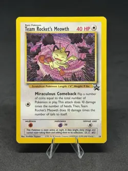 Pokemon Team Rocket's Meowth 18/53 Wotc Promo Regular [3] - Image 1