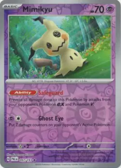 Mimikyu 097/193 Reverse Holo PAL Paldea Evolved Pokemon Card NM - Image 1