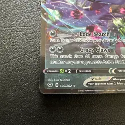 Pokemon TCG Sableye V Sword & Shield 120/202 Holo Ultra Rare - Image 3