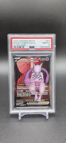 Pokemon TCG Team Rockets Mewtwo EX 213/182 Ultra Rare Destined Rivals - Image 1