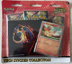Ascended Heroes Charmander Promo Pokemon Mega Evolution Tech Sticker Collection - Image 1
