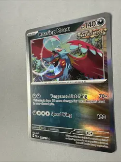 Pokemon TCG * SV Prismatic Evolutions * 065/131 Roaring Moon Rare HOLO * NM - Image 2