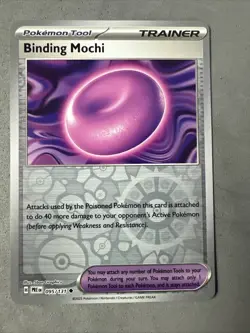Pokemon TCG * SV Prismatic Evolutions * 95/131 Binding Mochi U REVERSE HOLO * NM - Image 1