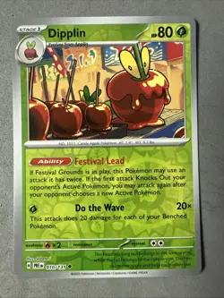 Pokemon TCG * SV Prismatic Evolutions * 10/131 Dipplin U REVERSE HOLO * FRESH PK - Image 1