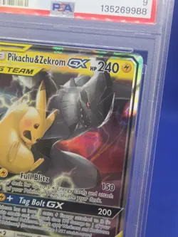 Pokemon Sun & Moon Team Up Pikachu & Zekrom GX Tag Team 33/181 Ultra Rare PSA 9 - Image 4