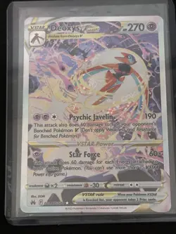 Pokemon Crown Zenith Deoxys VSTAR GG46/GG70 Galarian Gallery Ultra Rare Holo - Image 4