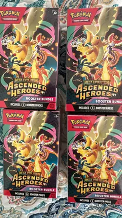 Pokemon Mega Evolution Ascended Heroes Booster Bundle Lot of 4 - Image 1