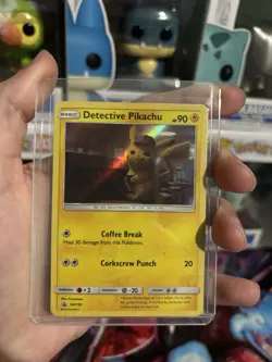 Pokemon TCG Detective Pikachu SM190 Promo Holo 90 HP Basic English - Image 1
