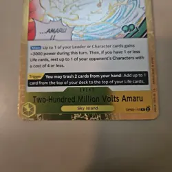 Foil One Piece Awakening of the New Era OP05-115 Two-Hundred Million Volts Amaru - Image 3