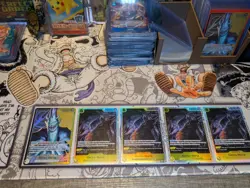 One Piece TCG OP-14 Gecko Moria Alt Art Leader + 4x OP14-104 SR Playset NM - Image 1