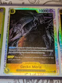One Piece TCG OP-14 Gecko Moria Alt Art Leader + 4x OP14-104 SR Playset NM - Image 3