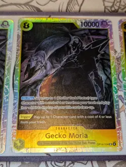 One Piece TCG OP-14 Gecko Moria Alt Art Leader + 4x OP14-104 SR Playset NM - Image 4