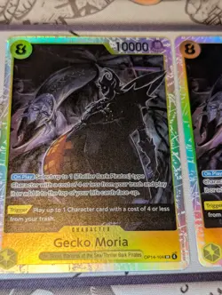 One Piece TCG OP-14 Gecko Moria Alt Art Leader + 4x OP14-104 SR Playset NM - Image 5