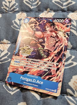 Portgas.D.Ace Promo - OP07-053 Alternate Art 3rd Anniversary Stamped - One Piece - Image 2