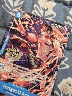 Portgas.D.Ace Promo - OP07-053 Alternate Art 3rd Anniversary Stamped - One Piece - Image 3