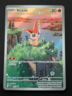 Pokemon Victini SVP 208 Black Bolt White Flair Promo Card 2025 NM* - Image 1