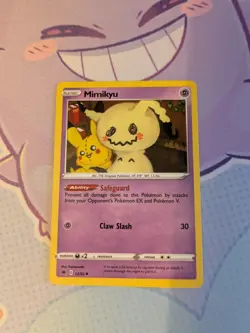Pokemon Fanart Trashy Waifu Card Mimikyu - Image 1