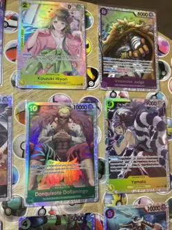 One Piece TCG 18 cards total Secret Rares! Multiple Sets! CCG Holo Artworks NM! - Image 3