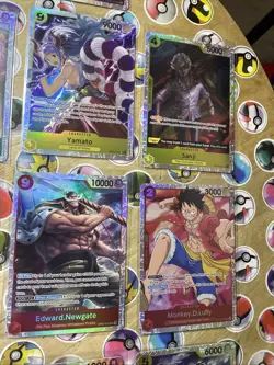 One Piece TCG 18 cards total Secret Rares! Multiple Sets! CCG Holo Artworks NM! - Image 4