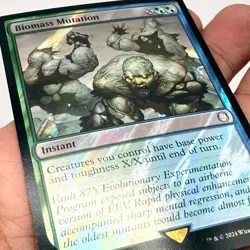 Biomass Mutation 0740 Fallout Surge Foil Rare MTG Magic Simic Instant PIP EN - Image 2