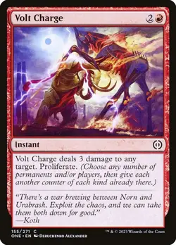 [MTG] Volt Charge (155) (ONE) LP-HP - Image 1