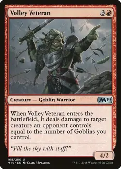 [MTG] Volley Veteran (168) (M19) LP-HP - Image 1