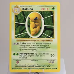 Pokemon TCG - Kakuna 33/102 Base Set Uncommon Shadowless WOTC 1999 - EXC - Image 2