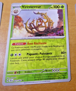 POKEMON 151 CARD CARTE REVERSE HOLO VIREVORREUR 021/162 FR TEF JCC NM 2024 - Image 1