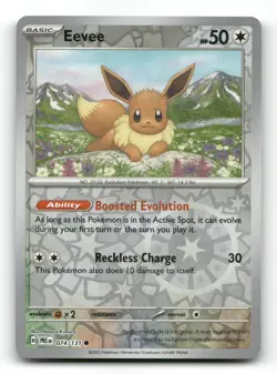 Eevee 074/131 - SV: Prismatic Evolutions Reverse Holo - Pokemon Card NM/M - Image 1