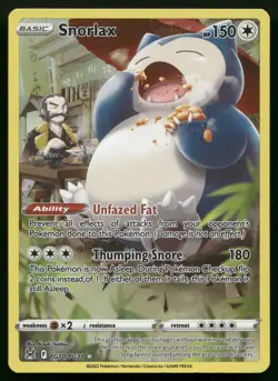 Snorlax TG10/TG30 Lost Origin Trainer Gallery LOR Holo Pokemon NM - Image 1