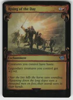 Rising of the Day (Showcase Scrolls) Foil U Universes Beyond: LotR MTG - Image 1