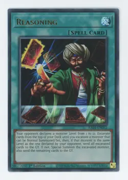 Yugioh RA01-EN052 Reasoning Ultra Rare 1st Edition NM/LP - Image 1
