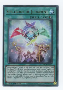 Yugioh RA01-EN054 Spellbook of Judgment Ultra Rare 1st Edition NM/LP - Image 1