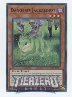 Yugioh RA01-EN013 Danger!U JackalopeU Super Rare 1st Edition NM/LP - Image 1