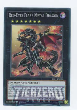 Yugioh RA01-EN038 Red-Eyes Flare Metal Dragon Super Rare 1st Edition NM/LP - Image 1