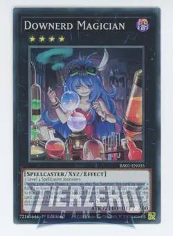 Yugioh RA01-EN035 Downerd Magician Super Rare 1st Edition NM/LP - Image 1