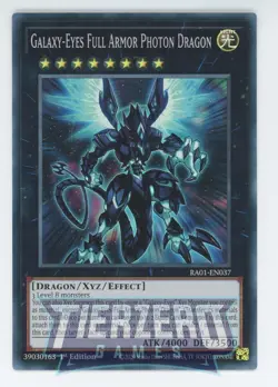 Yugioh RA01-EN037 Galaxy-Eyes Full Armor Photon Dragon Super Rare 1st Ed NM/LP - Image 1