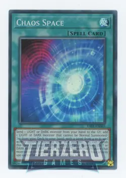 Yugioh RA01-EN065 Chaos Space Super Rare 1st Edition NM/LP - Image 1