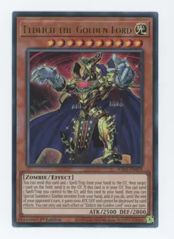 Yugioh RA01-EN019 Eldlich the Golden Lord Ultra Rare 1st Edition NM/LP - Image 1