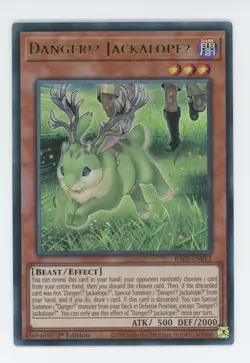 Yugioh RA01-EN013 Danger!U JackalopeU Ultra Rare 1st Edition NM/LP - Image 1