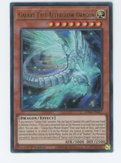 Yugioh RA01-EN017 Galaxy-Eyes Afterglow Dragon Ultra Rare 1st Edition NM/LP - Image 1