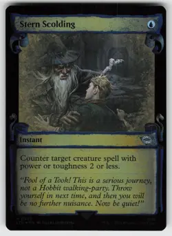 Stern Scolding (Showcase Scrolls) Foil U Universes Beyond: LotR MTG - Image 1