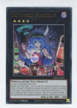 Yugioh RA01-EN035 Downerd Magician Ultra Rare 1st Edition NM/LP - Image 1