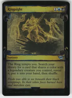 Ringsight (Showcase Scrolls) Foil U Universes Beyond: LotR MTG - Image 1