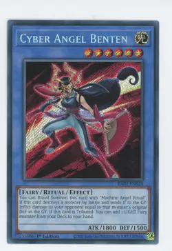 Yugioh RA01-EN024 Cyber Angel Benten Secret Rare 1st Edition NM/LP - Image 1