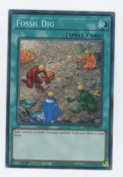 Yugioh RA01-EN053 Fossil Dig Secret Rare 1st Edition NM/LP - Image 1