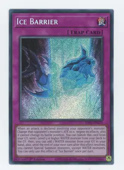 Yugioh RA01-EN071 Ice Barrier Secret Rare 1st Edition NM/LP - Image 1