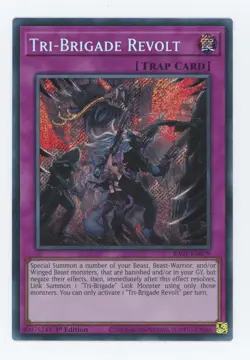 Yugioh RA01-EN079 Tri-Brigade Revolt Secret Rare 1st Edition NM/LP - Image 1