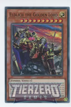Yugioh RA01-EN019 Eldlich the Golden Lord (alternate art) Super Rare 1st Ed NM - Image 1